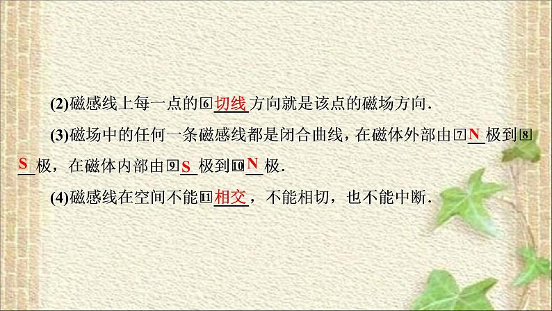 2022-2023年人教版(2019)新教材高中物理必修3 第13章电磁感应与电磁波初步第1节磁场磁感线(9)课件03