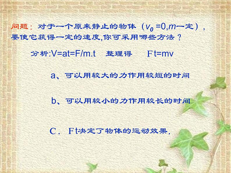 2022-2023年人教版(2019)新教材高中物理选择性必修1 第1章动量守恒定律第2节动量定理(4)课件第2页