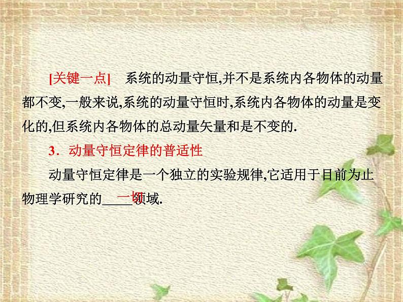 2022-2023年人教版(2019)新教材高中物理选择性必修1 第1章动量守恒定律第3节动量守恒定律(1)课件第4页