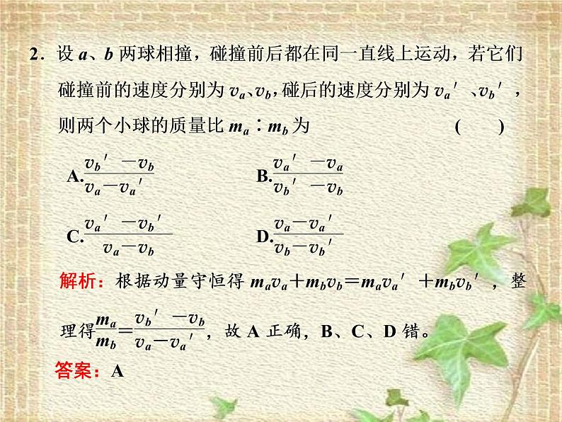 2022-2023年人教版(2019)新教材高中物理选择性必修1 第1章动量守恒定律第3节动量守恒定律(1)课件第6页