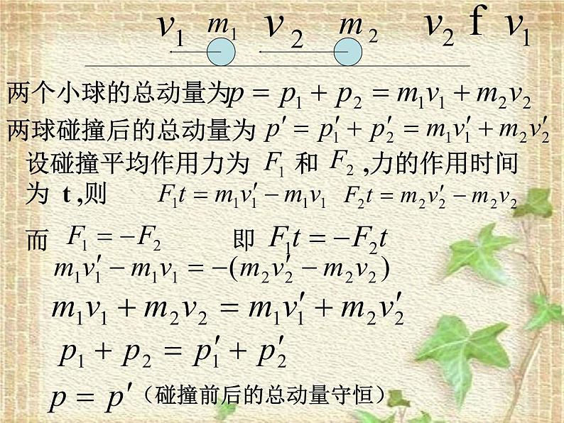 2022-2023年人教版(2019)新教材高中物理选择性必修1 第1章动量守恒定律第3节动量守恒定律(6)课件03