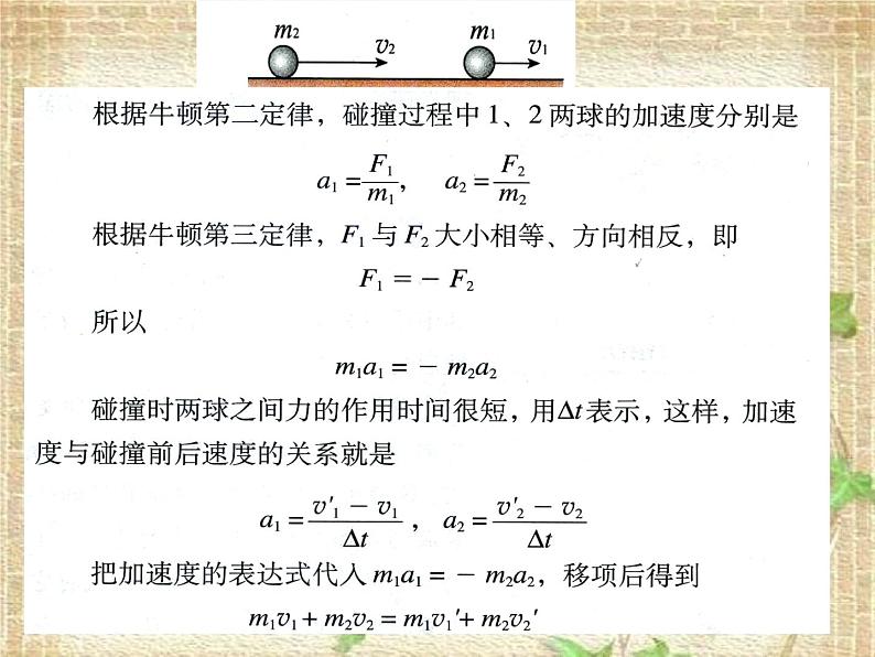 2022-2023年人教版(2019)新教材高中物理选择性必修1 第1章动量守恒定律第3节动量守恒定律(7)课件第6页