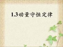 人教版 (2019)选择性必修 第一册第一章 动量守恒定律3 动量守恒定律评课ppt课件