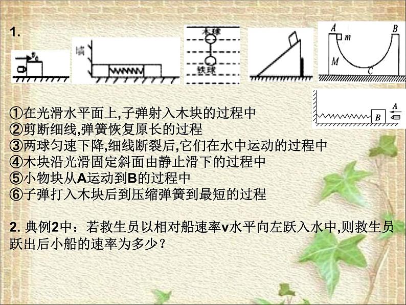 2022-2023年人教版(2019)新教材高中物理选择性必修1 第1章动量守恒定律第3节动量守恒定律课件第6页