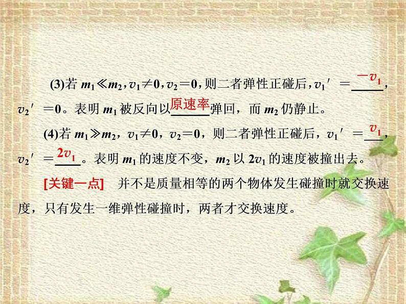 2022-2023年人教版(2019)新教材高中物理选择性必修1 第1章动量守恒定律第5节弹性碰撞和非弹性碰撞(3)课件第5页