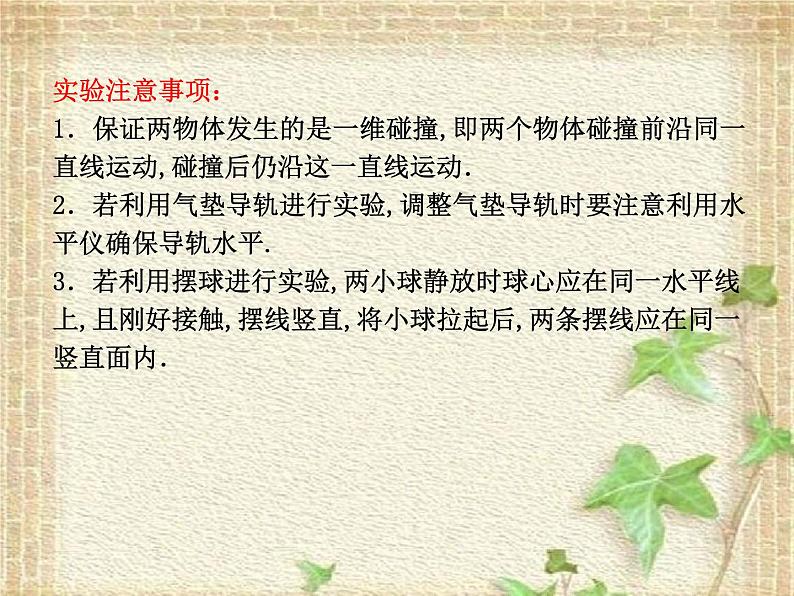 2022-2023年人教版(2019)新教材高中物理选择性必修1 第1章动量守恒定律章末复习(3)课件第6页