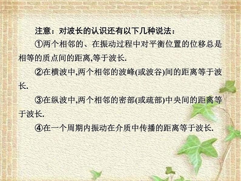 2022-2023年人教版(2019)新教材高中物理选择性必修1 第3章机械波第2节波的描述(9)课件第6页