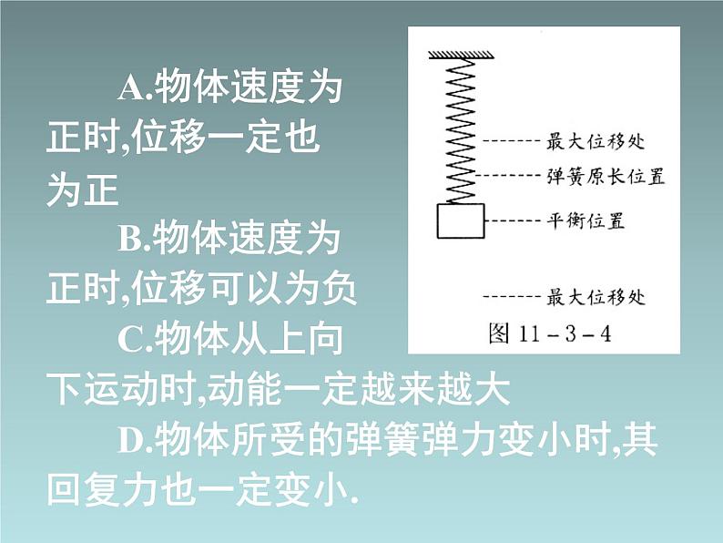 2022-2023年人教版(2019)新教材高中物理选择性必修1 第2章机械振动复习(1)课件第3页