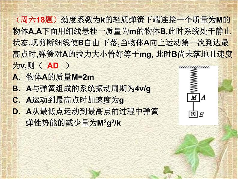 2022-2023年人教版(2019)新教材高中物理选择性必修1 第2章机械振动复习课件03