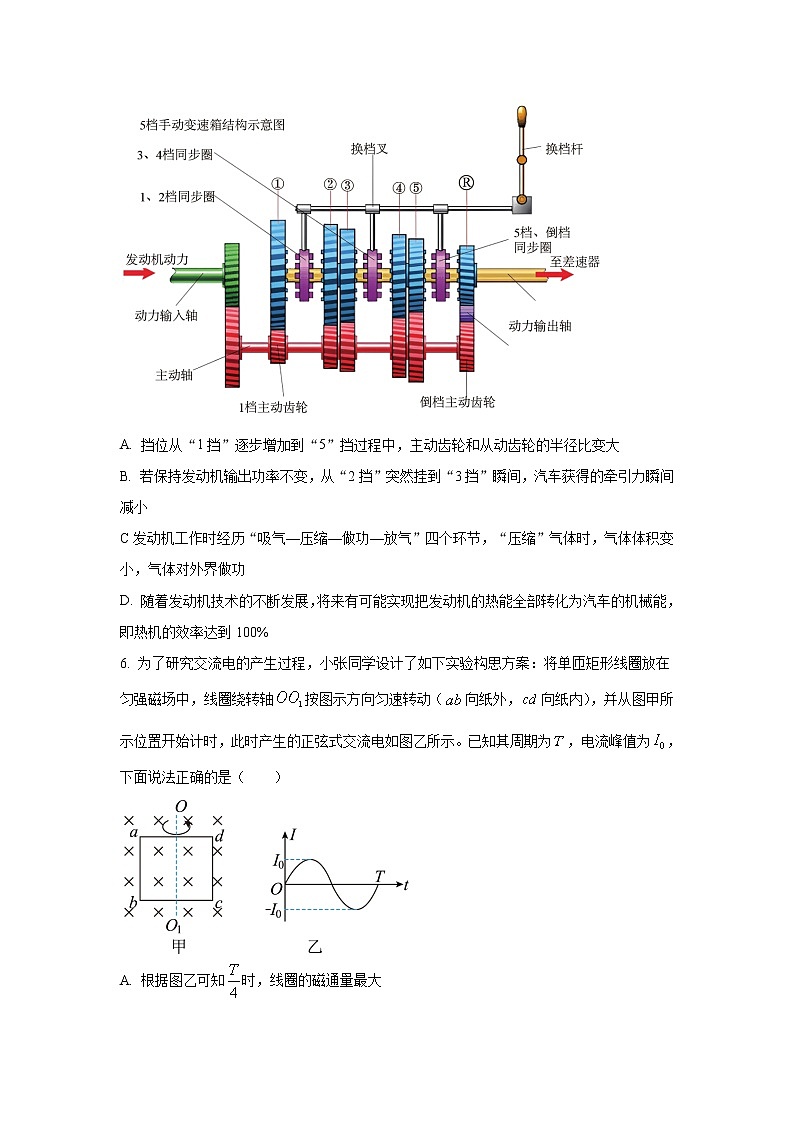 2022-2023学年浙江省温州中学十校联盟高三下学期第三次联考物理试题（word版）03