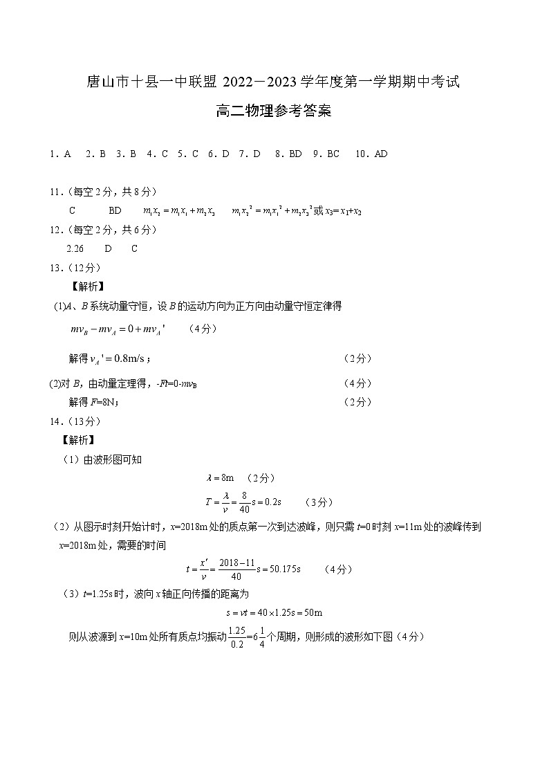2022-2023学年物理第1页