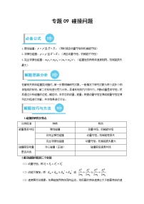 【备考2023】高考物理计算题专项特训学案——专题09 碰撞问题 （原卷版+解析版）