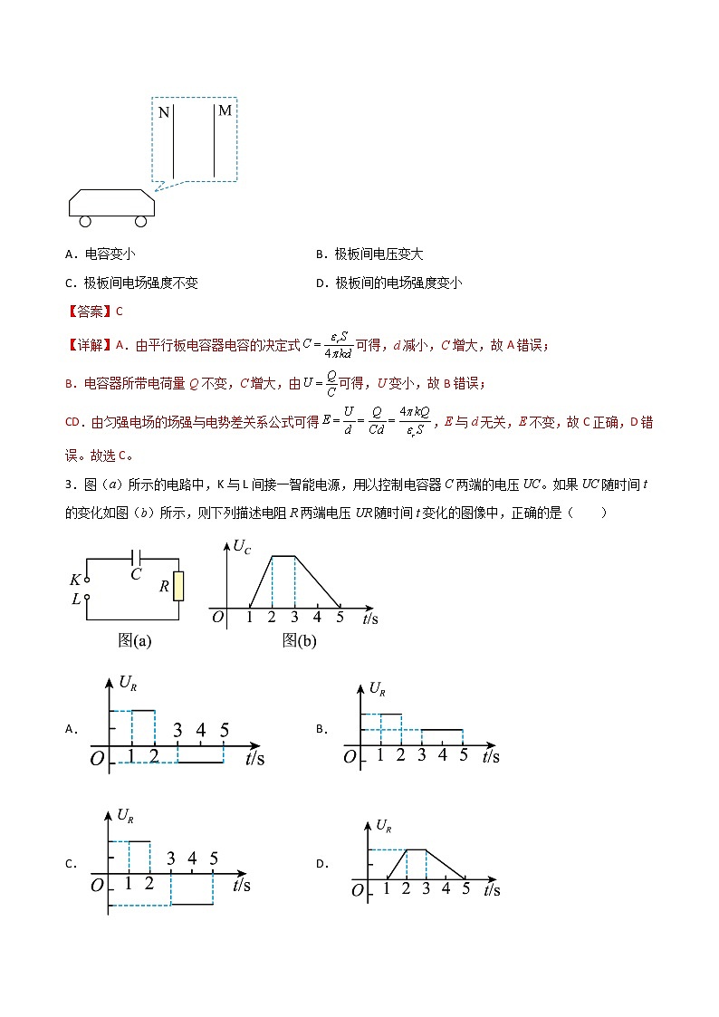 【高考二轮复习】2023年高考物理常见模型与方法专项练习——专题18 电容器模型02