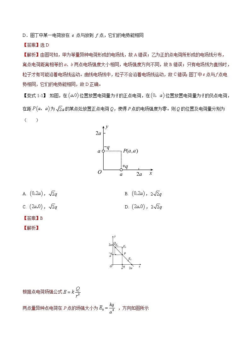 【高考二轮题型复习】2023年高考物理题型精讲精练学案（全国通用）——专题09 电场性质、带电粒子在电场中的运动（原卷版+解析版）02