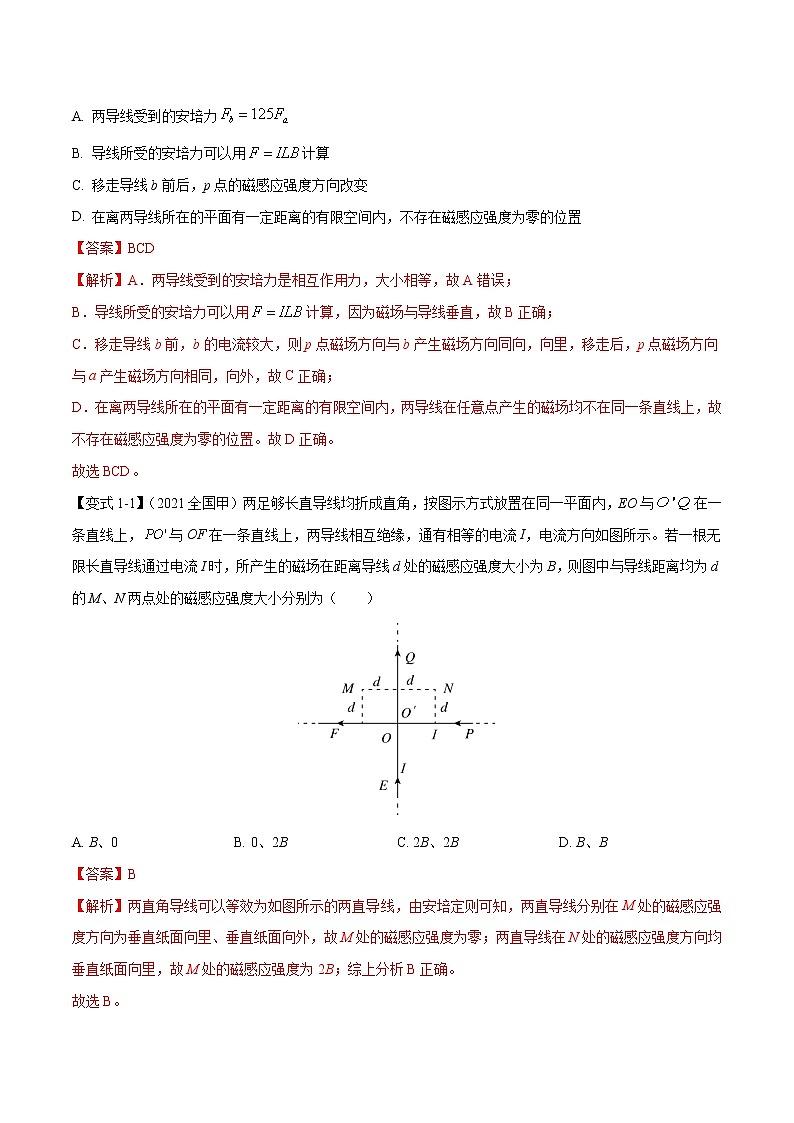 【高考二轮题型复习】2023年高考物理题型精讲精练学案（全国通用）——专题10 磁场的性质、带电粒子在磁场中的运动（原卷版+解析版）02