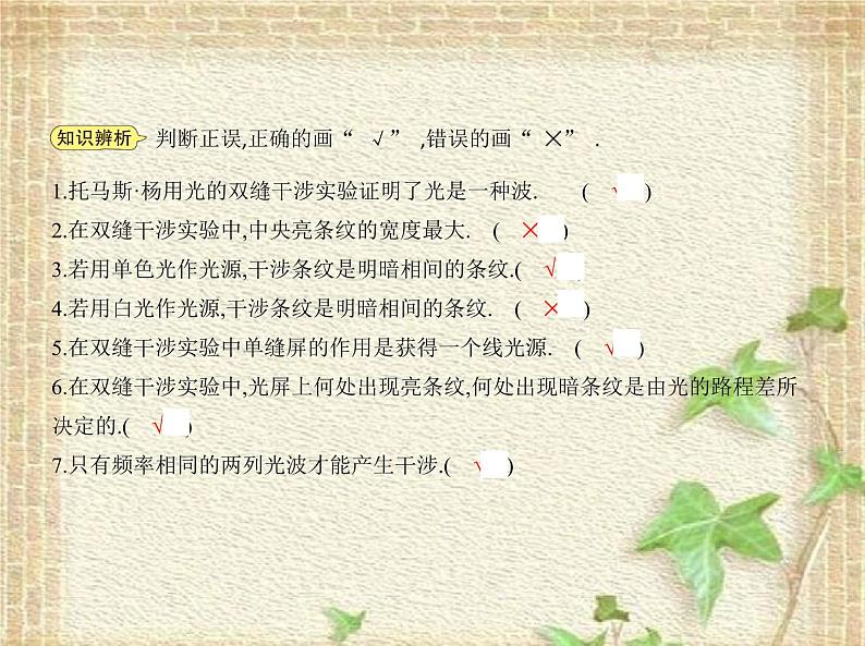 2022-2023年人教版(2019)新教材高中物理选择性必修1 第4章光第3节光的干涉(1)课件03