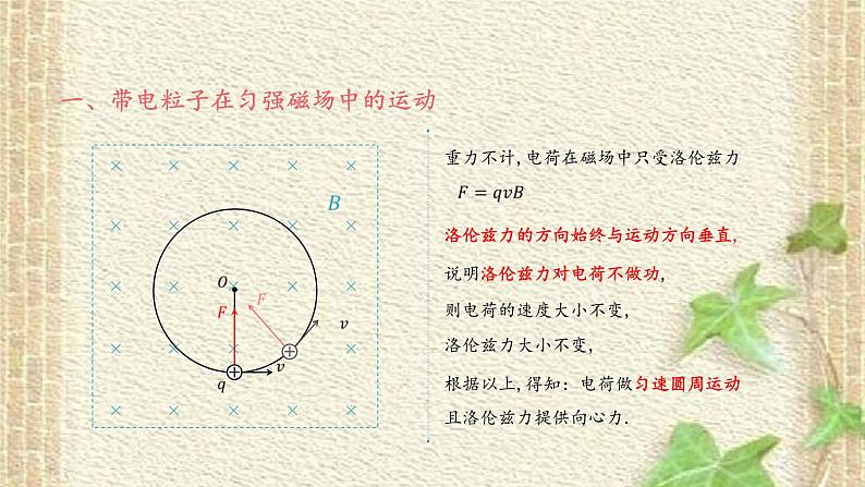 2022-2023年人教版(2019)新教材高中物理选择性必修2 第1章安培力与洛伦兹力第3节带电粒子在匀强磁场中的运动(2)课件第4页