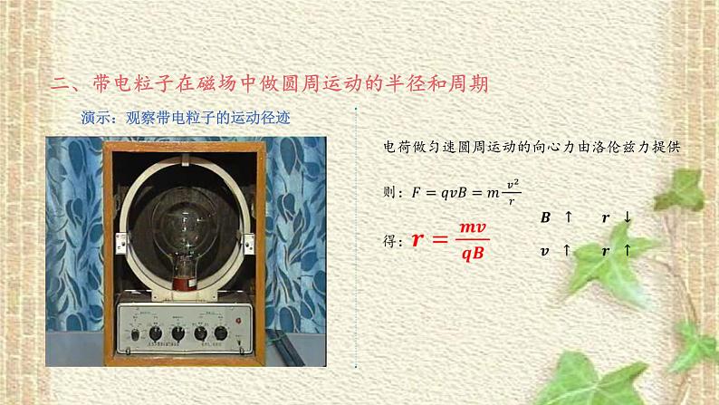 2022-2023年人教版(2019)新教材高中物理选择性必修2 第1章安培力与洛伦兹力第3节带电粒子在匀强磁场中的运动(2)课件第6页