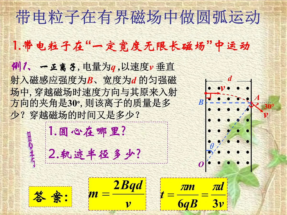 2022-2023年人教版(2019)新教材高中物理选择性必修2 第1章安培力与洛伦兹力第3节带电粒子在匀强磁场中的运动(4)课件第8页