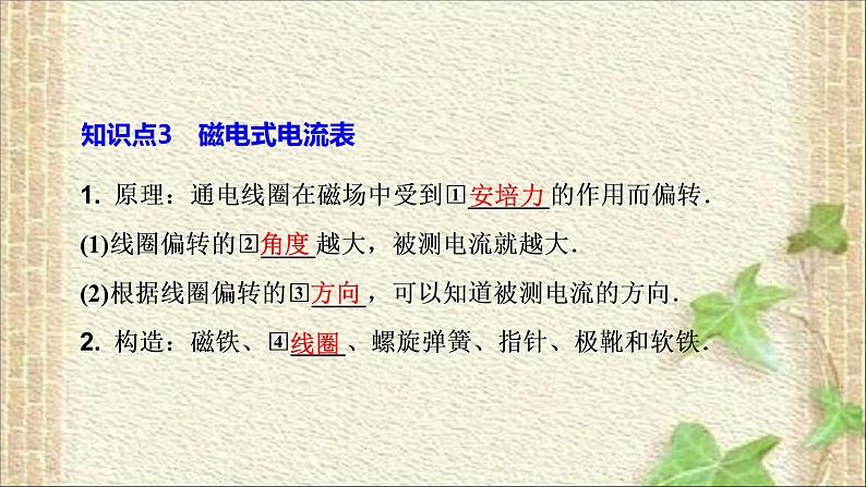 2022-2023年人教版(2019)新教材高中物理选择性必修2 第1章安培力与洛伦兹力第1节磁场对通电导线的作用力(4)课件07