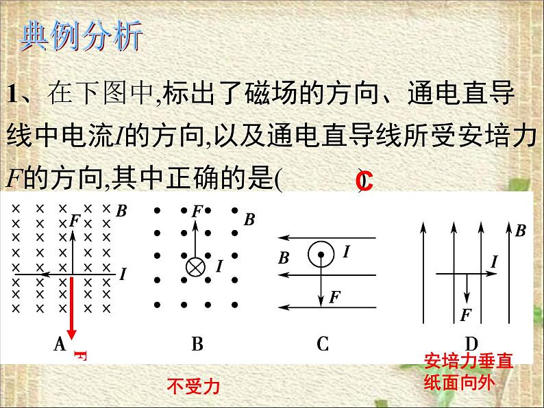 2022-2023年人教版(2019)新教材高中物理选择性必修2 第1章安培力与洛伦兹力第1节磁场对通电导线的作用力(6)课件第6页