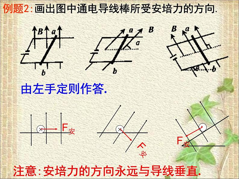 2022-2023年人教版(2019)新教材高中物理选择性必修2 第1章安培力与洛伦兹力第1节磁场对通电导线的作用力(6)课件第7页