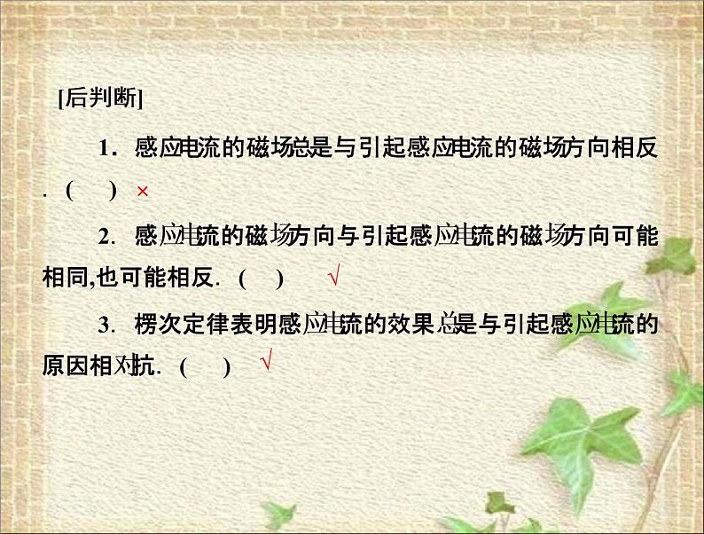 2022-2023年人教版(2019)新教材高中物理选择性必修2 第2章电磁感应第1节楞次定律(4)课件第7页