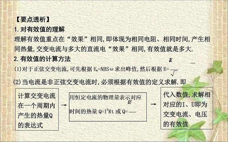 2022-2023年人教版(2019)新教材高中物理选择性必修2 第3章交变电流第2节交变电流的描述(4)课件07