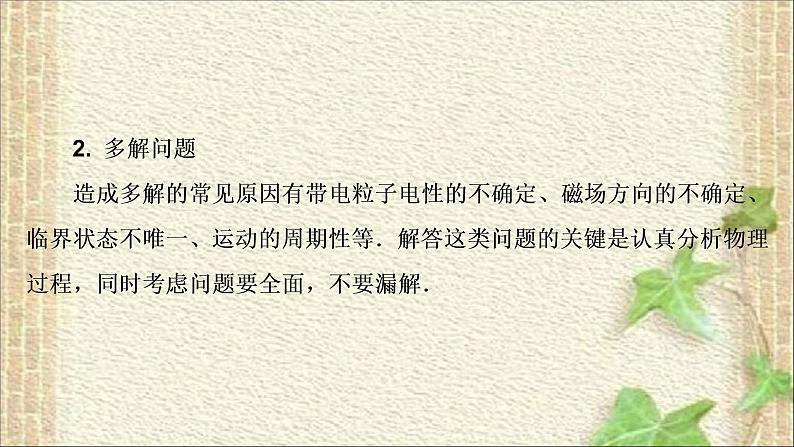 2022-2023年人教版(2019)新教材高中物理选择性必修2 第1章安培力与洛伦兹力章末综合(1)课件第3页