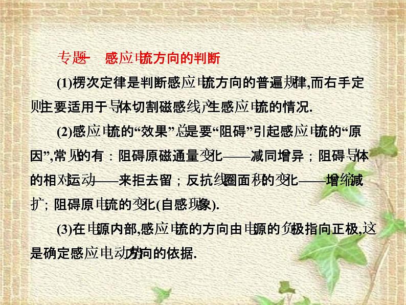 2022-2023年人教版(2019)新教材高中物理选择性必修2 第2章电磁感应知识整合与阶段检测课件第2页