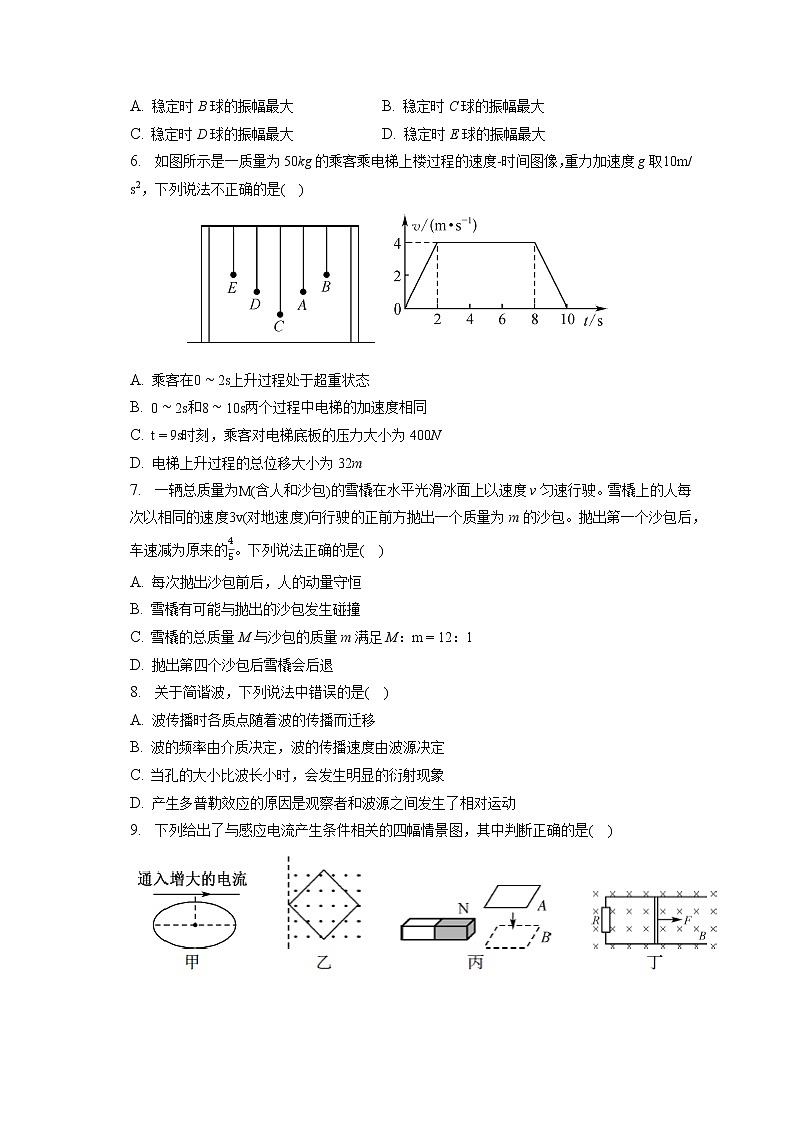 2021-2022学年辽宁省朝阳市凌源市高二（下）开学物理试卷（含答案解析）02