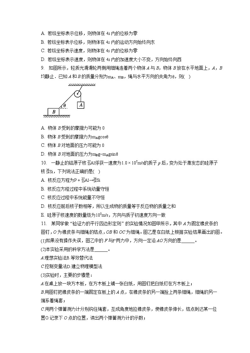 2021-2022学年辽宁省沈阳市辽中区第二高级中学高二（下）摸底物理试卷（含答案解析）第3页