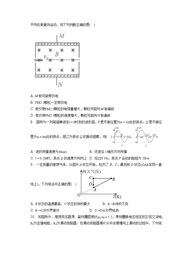 2021_2022学年湖北省重点高中智学联盟高二（下）月考物理试卷（5月）（含答案解析）第3页