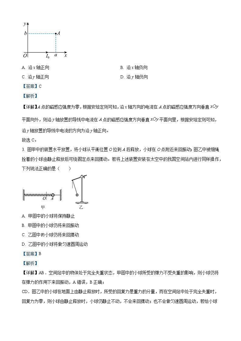 2023郴州高二上学期教学质量监测试卷物理试题含解析02
