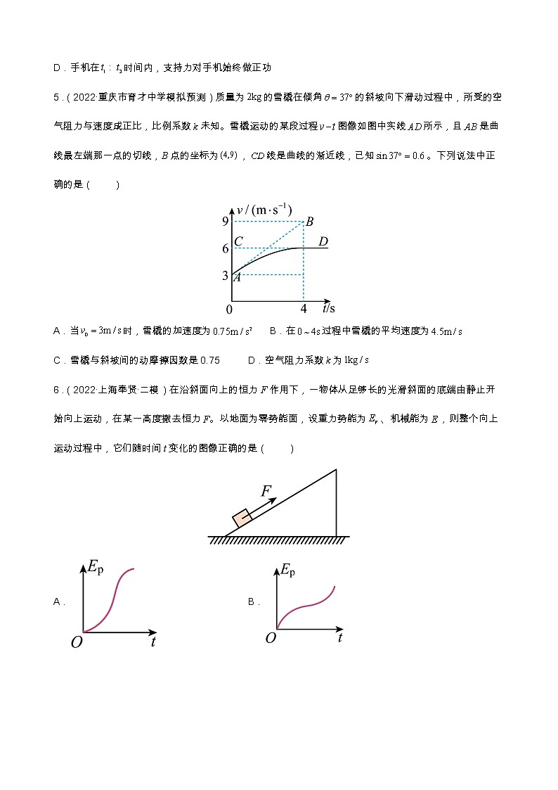 专题10 力学与电磁学中的图像问题 【练】【高频考点解密】2023年高考物理二轮复习讲义+分层训练（全国通用）03