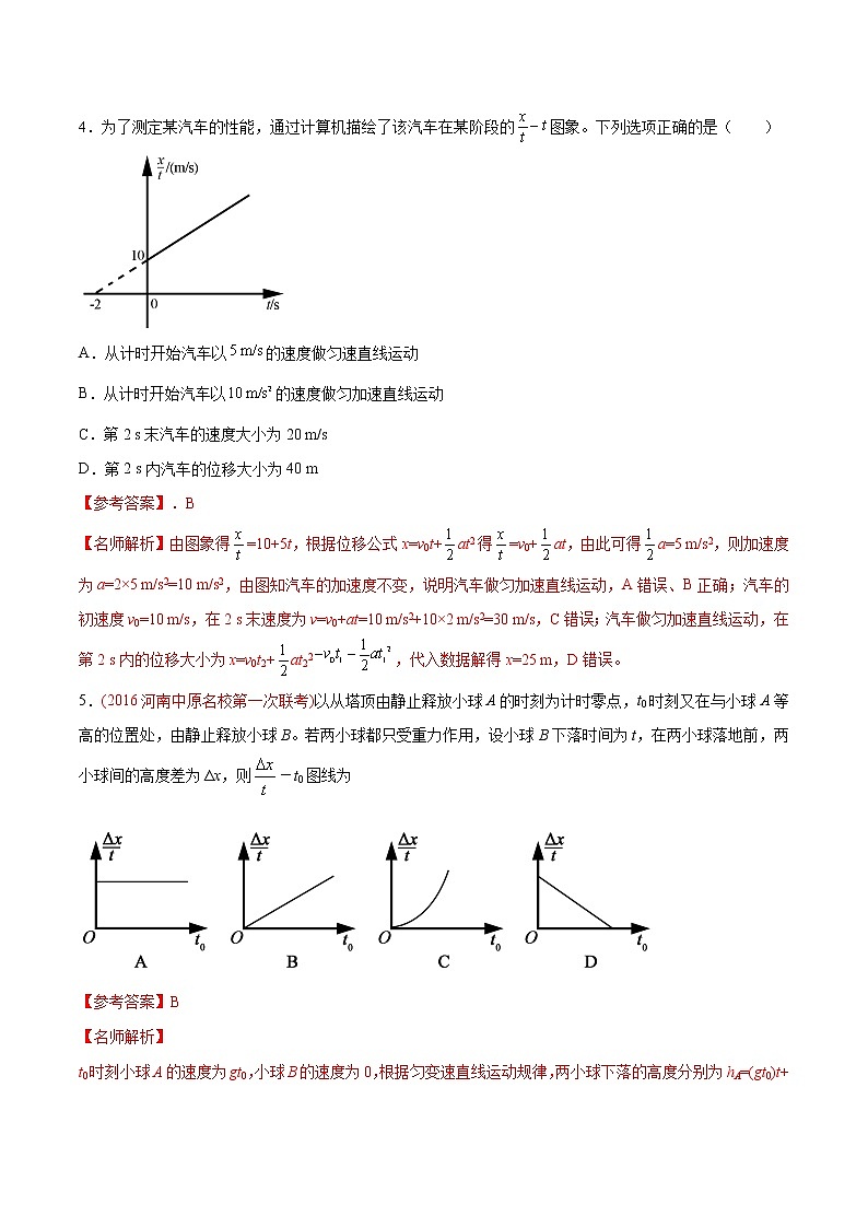 高考物理模拟题练习 专题1.7 其它运动图象（解析版）03
