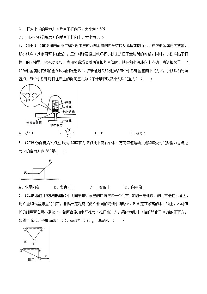 高考物理模拟题练习 专题2.3 力的合成与分解（提高篇）（原卷版）第2页