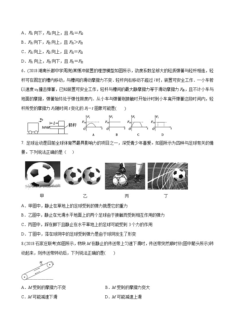 高考物理模拟题练习 专题2.1 力学中三种力（原卷版）第3页