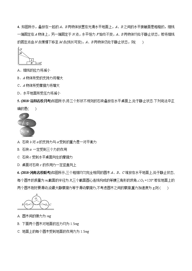 高考物理模拟题练习 专题2.6 叠加体平衡问题（提高篇）（原卷版）第2页