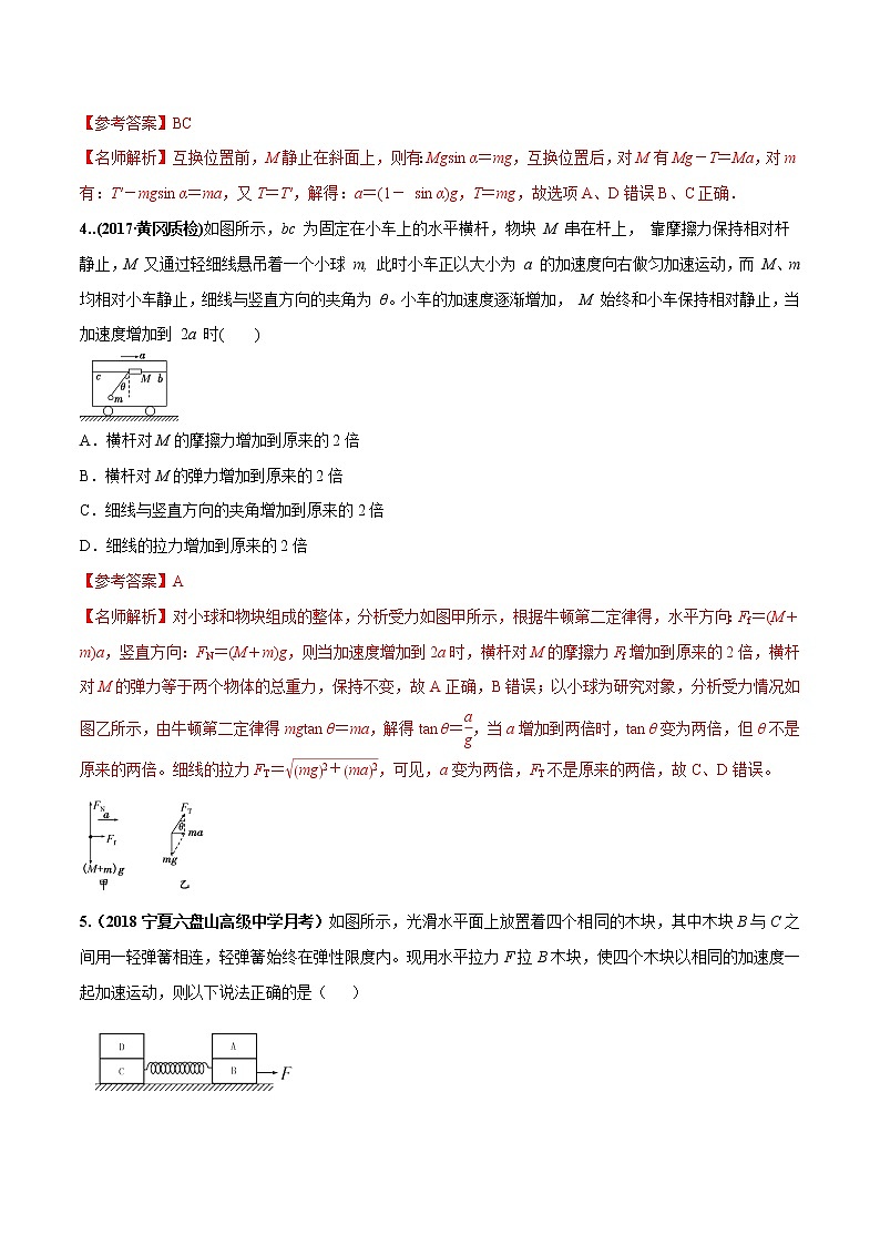 高考物理模拟题练习 专题3.15 加速运动的连接体问题（能力篇）（解析版）第3页