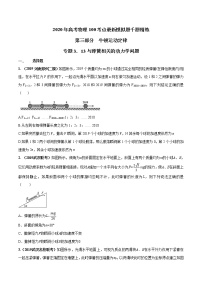 高考物理模拟题练习 专题3.13 与弹簧相关的动力学问题（原卷版）