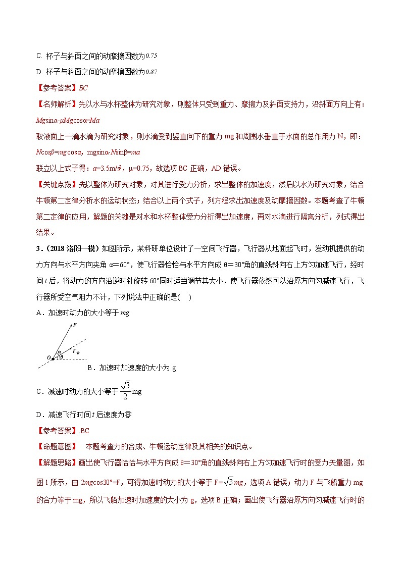 高考物理模拟题练习 专题3.21 与力的分解相关的牛顿运动定律问题（解析版）第2页