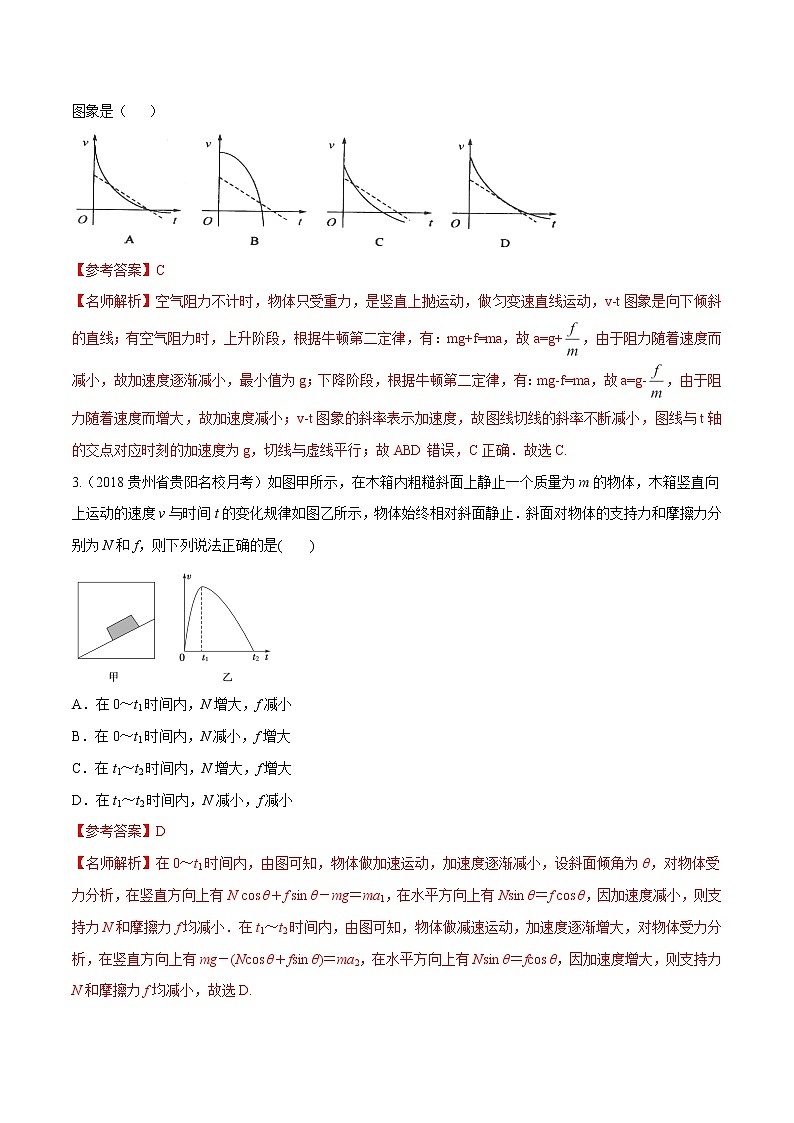 高考物理模拟题练习 专题3.22 与速度图象相关的加速问题（解析版）02