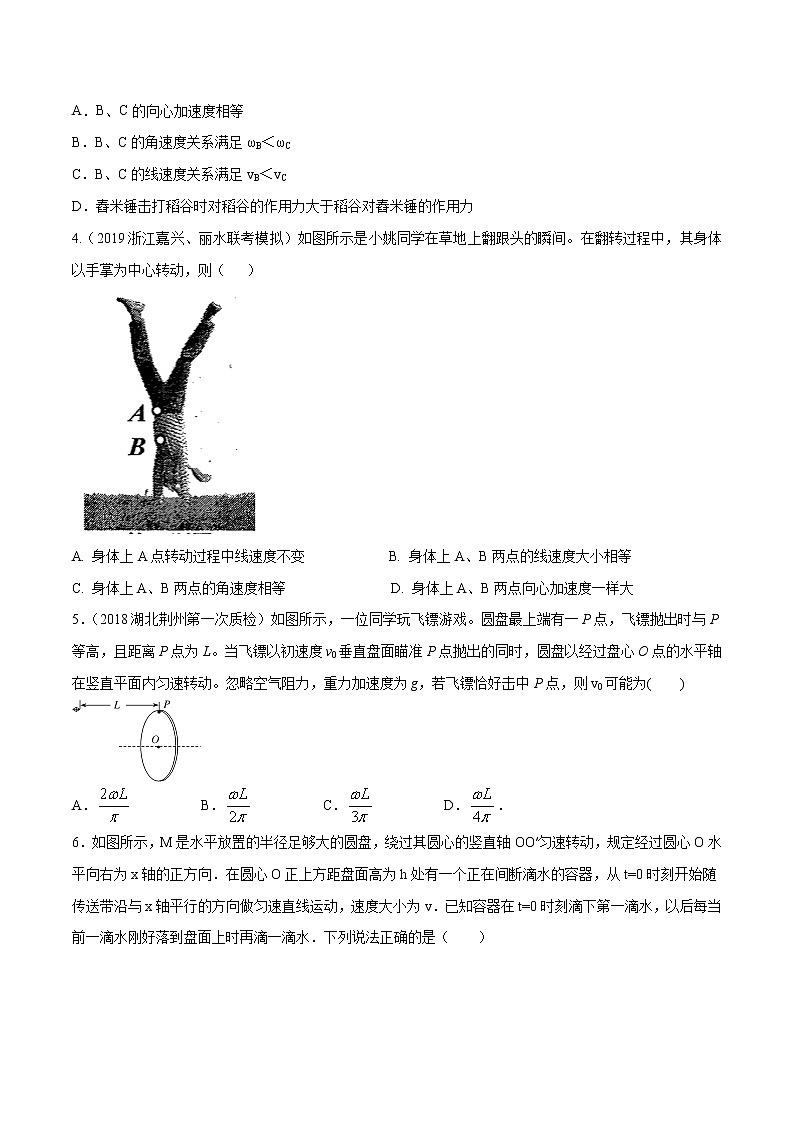 高考物理模拟题练习 专题4.25 与实际相关的圆周运动（原卷版）02
