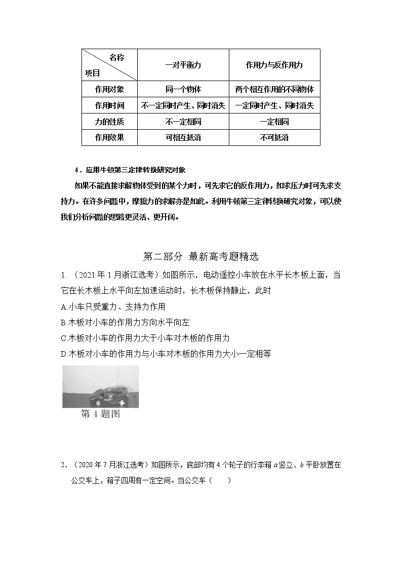 专题12牛顿运动定律（原卷版）-2023届高考物理一轮复习知识点精讲与最新高考题模拟题同步训练第3页