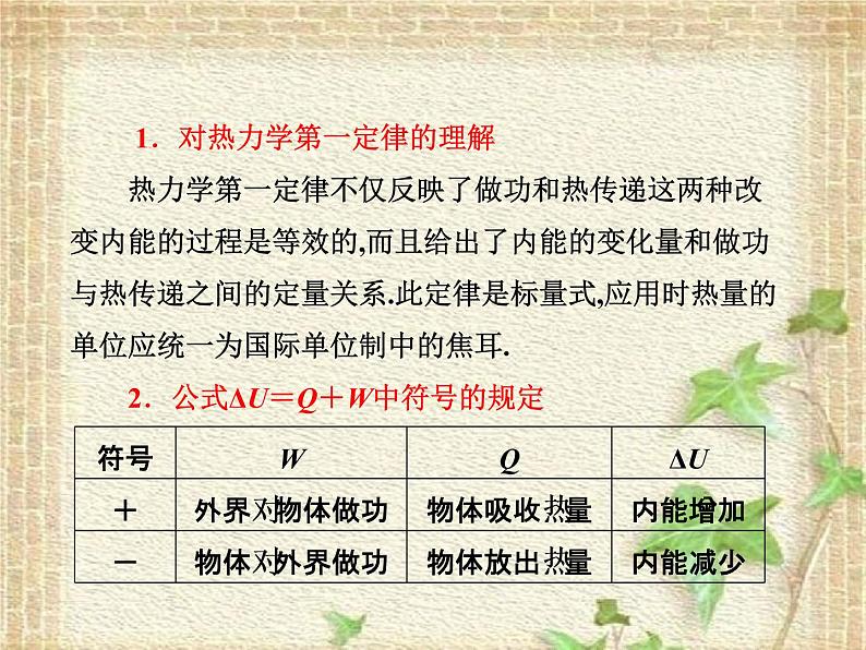 2022-2023年人教版(2019)新教材高中物理选择性必修3 第3章热力学定律第2节热力学第一定律(1)课件第3页