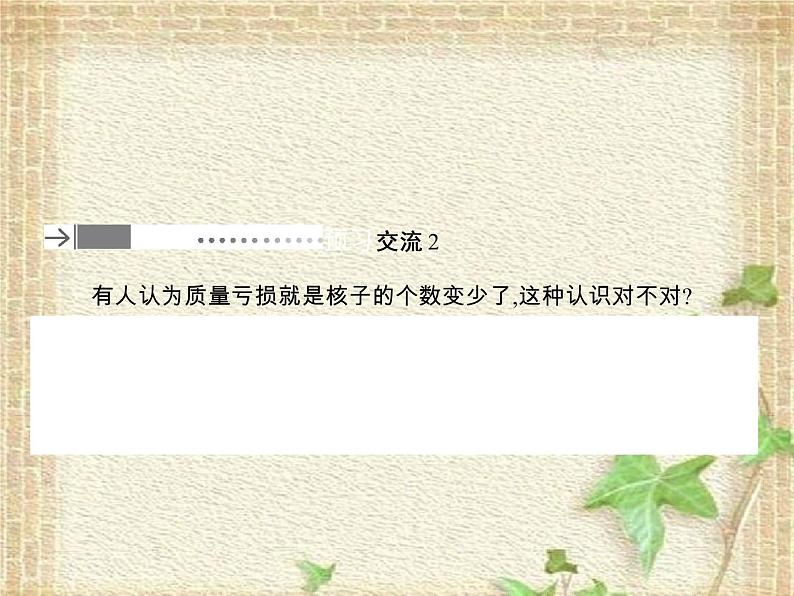 2022-2023年人教版(2019)新教材高中物理选择性必修3 第5章原子核第3节核力与结合能课件08