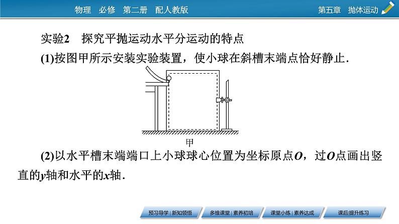 第5章 第三节 实验：探究平抛运动的特点课件PPT08