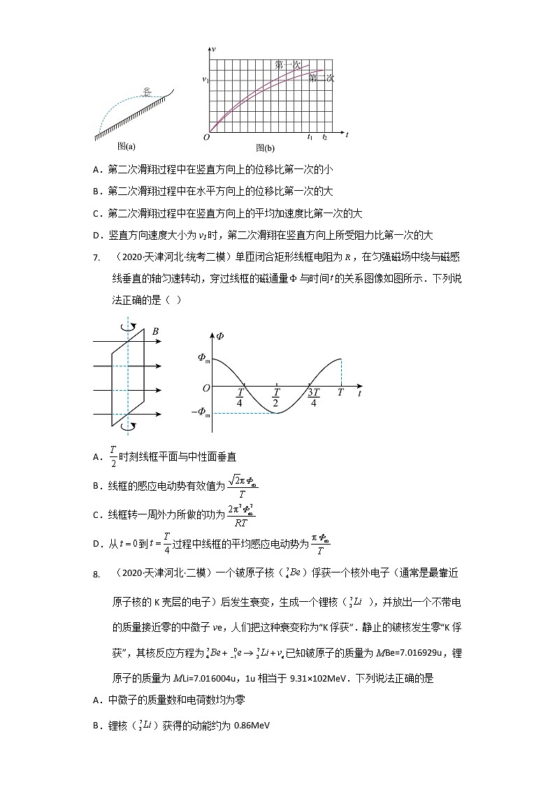 天津市河北区2020届-2022届高考物理三年模拟（二模）试题汇编-多选题03