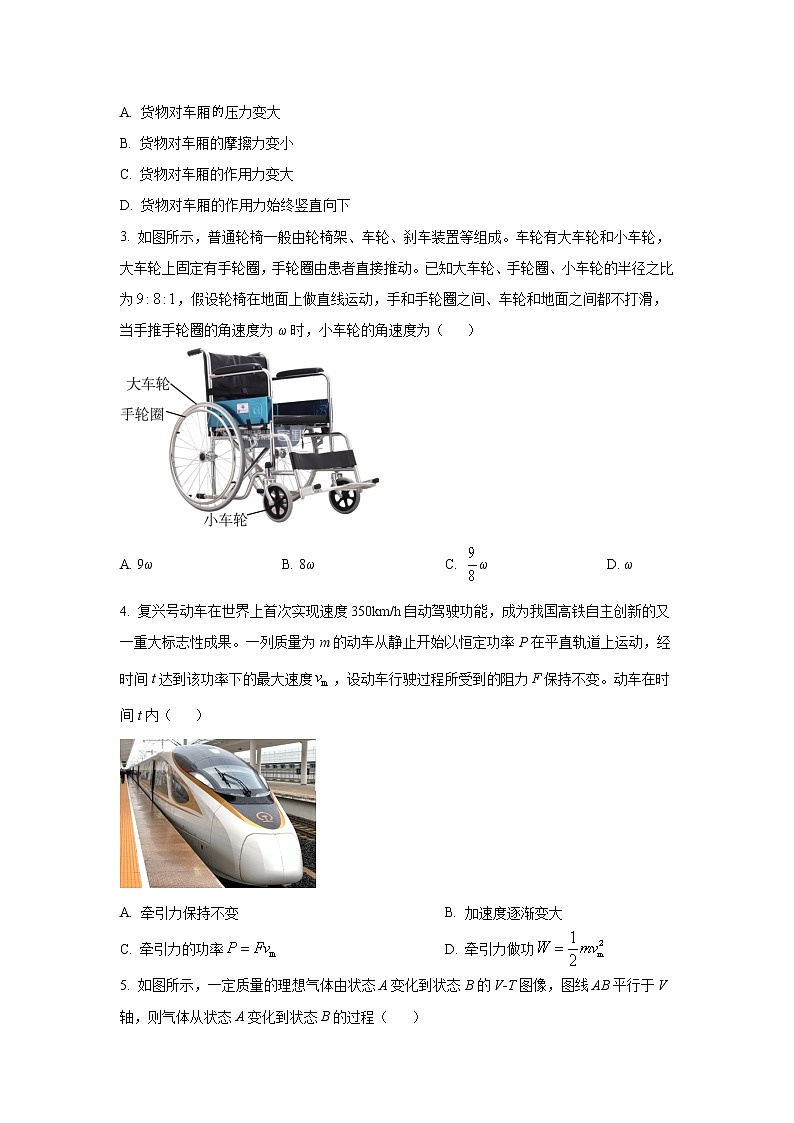 2022-2023学年天津市部分区高三上学期期末练习物理试题（word版）第2页